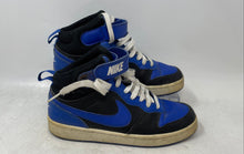 Load image into Gallery viewer, Nike Boys Court Borough Mid 2 DM8872-001 Blue Black Sneaker Shoes Size 4.5Y