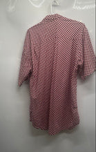 Load image into Gallery viewer, Neiman Marcus Mens Red & White Gingham Short Sleeve Button-Up Shirt Size L