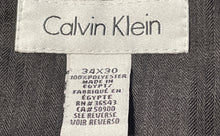 Load image into Gallery viewer, Calvin Klein Mens Black Flat Front Pockets Straight Leg Dress Pants Size 34x30