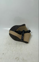 Load image into Gallery viewer, UGG Womens Jackilyn Black Patent Leather Platform Espadrille Sandals Size 6