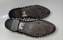 Load image into Gallery viewer, Saks Fifth Avenue Mens Black Suede Slip-On Low Top Studded Loafer Shoes Size 9 M