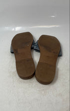 Load image into Gallery viewer, Steve Madden Womens Kaiya Blue Denim Floral Cut-Out Slip-On Slide Sandals Sz 7.5