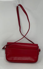 Load image into Gallery viewer, Liz Claiborne Womens Red Geometric Inner Pocket Adjustable Strap Crossbody Bag