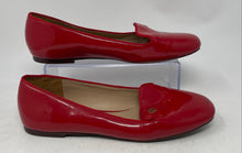 Load image into Gallery viewer, Authentic Tory Burch Womens Red Round Toe Slip-On Ballet Flats Size 9