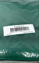 Load image into Gallery viewer, Calvin Klein Womens Green Pebble Leather Inner Pockets Bottom Studs Shoulder Bag