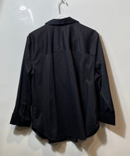 Load image into Gallery viewer, Chico's Womens Black Long Sleeve Collared Button-Up Shirt Size 3