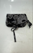 Load image into Gallery viewer, Vera Bradley Womens Black And White Paisley Foldable Small Makeup Purse