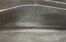 Load image into Gallery viewer, Authentic Emporio Armani Womens Brown Leather Card Holder Clutch Wallet Worn