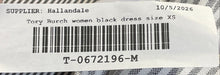 Load image into Gallery viewer, Tory Burch Womens Black Cowl Neck 3/4 Sleeve Sheath Dress Size XS