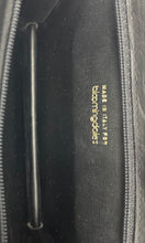 Load image into Gallery viewer, Bloomingdales Womens Black Snakeskin Quilted Leather Inner Pocket Zip Top Wallet