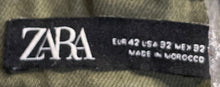Load image into Gallery viewer, Zara Mens Green 5-Pocket Design Slim Stretch Chino Pants Size 32 With Tag