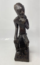 Load image into Gallery viewer, African Hand-Carved Wooden Decorative Home Decor Wood Sculpture Man Figurine