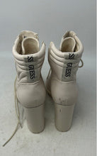 Load image into Gallery viewer, Guess Womens Beige Faux Leather Lace-Up Block Heel Ankle Bootie Boots Size 10 M