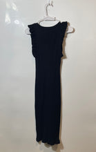 Load image into Gallery viewer, Zara Womens Black Ribbed Sleeveless Round Neck Pullover Bodycon Dress Size M