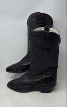 Load image into Gallery viewer, Durango Mens Purple Leather Round Toe Mid-Calf Cowboy Western Boots Size 10 D