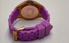 Load image into Gallery viewer, Authentic Invicta Women's Angel Rose Gold-Tone White Dial Purple Silicone Watch