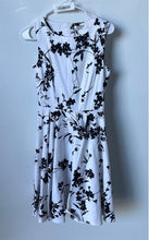 Load image into Gallery viewer, Grace Karin Womens Black & White Floral Print Sleeveless A-Line Dress Size XS