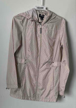 Load image into Gallery viewer, Jones New York Womens Pink Polka Dot Full-Zip Hooded Rain Jacket Size S/C