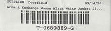 Load image into Gallery viewer, Armani Exchange Womens Black White Striped Full-Zip Bomber Jacket Size XS