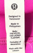 Load image into Gallery viewer, Lululemon Womens Pink Elastic Waist Pockets Pull-On Ankle Leggings Size 6