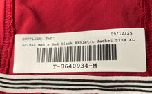 Load image into Gallery viewer, Adidas Mens Red Black Long Sleeve Full-Zip Athletic Windbreaker Jacket Size XL