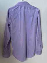 Load image into Gallery viewer, Calvin Klein Mens Light Purple Long Sleeve Slim Fit Stretch Dress Shirt Size M