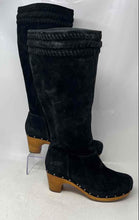 Load image into Gallery viewer, UGG Womens Black Round Toe Zipper Block Knee High Boots Size 9