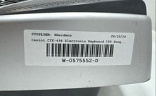 Load image into Gallery viewer, Casio CTK-496 Gray 100-Song Bank Portable 61-Key Electronic Keyboard Not Tested