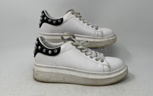 Load image into Gallery viewer, Prima Donna Womens White Studded Leather Lace-Up Sneaker Shoes Size EUR 38