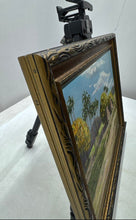 Load image into Gallery viewer, Two Village Huts By Ede Muvias Framed Wall Art Tropical Canvas Oil Painting