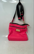 Load image into Gallery viewer, Juicy Couture Womens Pink Faux Leather Adjustable Strap Double Zip Crossbody Bag