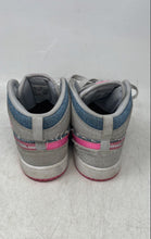 Load image into Gallery viewer, Nike Boys Air Jordan 1 Mid Blue Beige Pink Lace-Up Sneaker Shoes Size 2.5Y