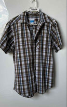 Load image into Gallery viewer, Columbia Mens Multicolor Plaid Print Short Sleeve Button-Up Shirt Size S