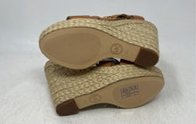 Load image into Gallery viewer, Michael Kors Womens Giovanna Brown Espadrille Wedge Strappy Sandals Size 6M