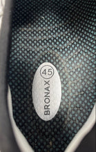 Load image into Gallery viewer, Bronax Mens Black White Lightning Print Low Top Lace-Up Sneaker Shoes Size 45