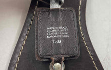 Load image into Gallery viewer, Authentic Tory Burch Womens Brown Silver-Tone Thong Sandals Size 7.5M Worn