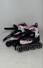 Load image into Gallery viewer, Ecoo Girls Black Pink Adjustable Strap Rollerblades Inline Skates Size S 10C-13C