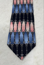 Load image into Gallery viewer, Giorgio Brutini Mens Multicolor Geometric Print Silk Adjustable Pointed Tie