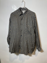 Load image into Gallery viewer, Claiborne Mens Multicolor Geometric Paisley Print Button-Up Shirt Size Medium