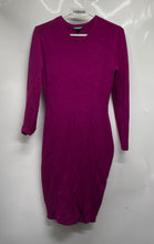 Load image into Gallery viewer, Express Womens Purple Knit Long Sleeve Crew Neck Pullover Sweater Dress Size XS