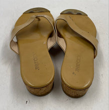 Load image into Gallery viewer, Authentic Jimmy Choo Womens Pathos Beige Thong Sandals Size EUR 38 Worn Stained