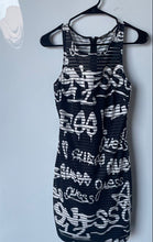 Load image into Gallery viewer, Guess Womens Black And White Printed Sleeveless Back Zip Bodycon Dress Size 6