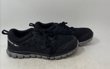 Load image into Gallery viewer, Reebok Unisex Sublite Cushion RB4041 Black Lace-Up Work Shoes Size M9.5 W11.5 W