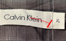 Load image into Gallery viewer, Calvin Klein Mens Brown Plaid Print Cotton Long Sleeve Button-Up Shirt Size XL