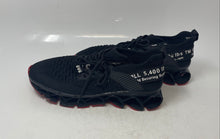 Load image into Gallery viewer, Mens Black Red Low Top Lace-Up Running Sneaker Shoes Size EUR 40