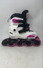 Load image into Gallery viewer, Rollerblade Kids Apex G White Pink Lace-Up Adjustable Strap Inline Skates Sz 2-5