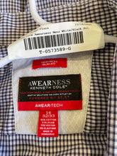 Load image into Gallery viewer, Kenneth Cole Awearness Mens White Black Check Slim Fit Dress Shirt Size 16 32/33