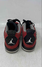 Load image into Gallery viewer, Nike Kids Air Jordan 4 Retro Red Black Round Toe Lace-Up Sneaker Shoes Size 1Y