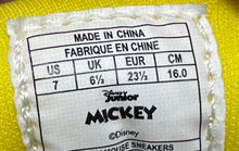 Load image into Gallery viewer, Disney Mickey Mouse Kids White Red Low Top Hook & Loop Sneaker Shoes Size 7