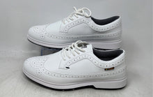Load image into Gallery viewer, Chaoxuan Mens White Leather Round Toe Wingtip Lace-Up Golf Shoes Size 42